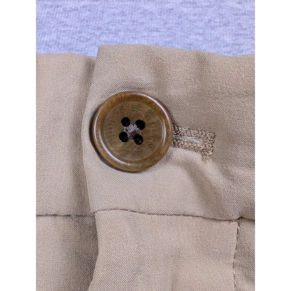 Brooks Brothers Men's 36x34 Stretch Advantage Chino Pants Khaki Flat Front Egypt